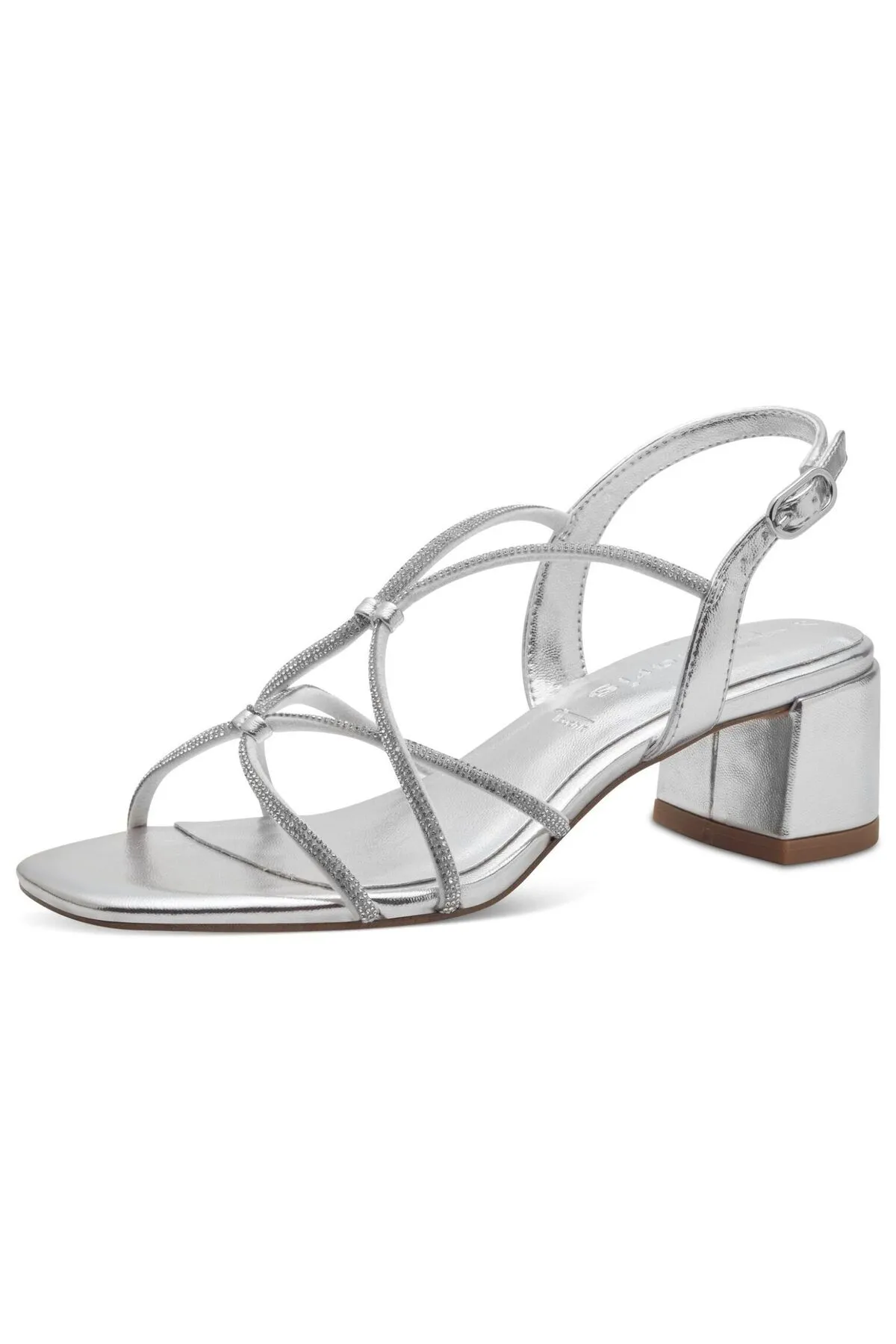 Tamaris  Sandalette - Silberfarben - Blockabsatz