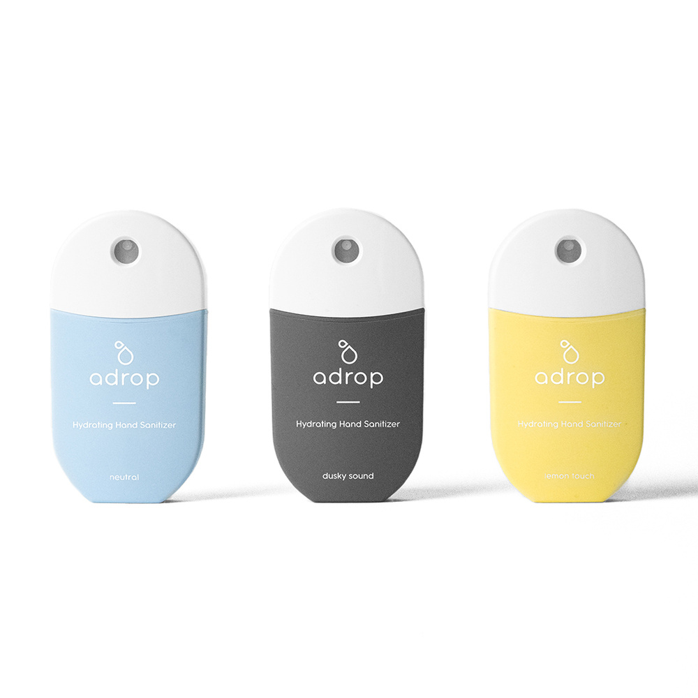 adrop Fresh Hydrating Hand Sanitizer (neutral, dusky sound, lemon touch) Gel Nettoyant
