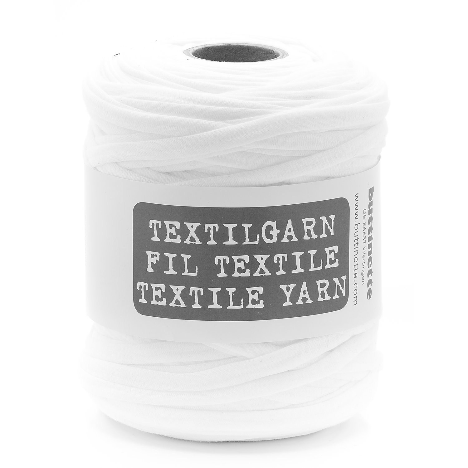 buttinette Textilgarn, weiß, 450 g