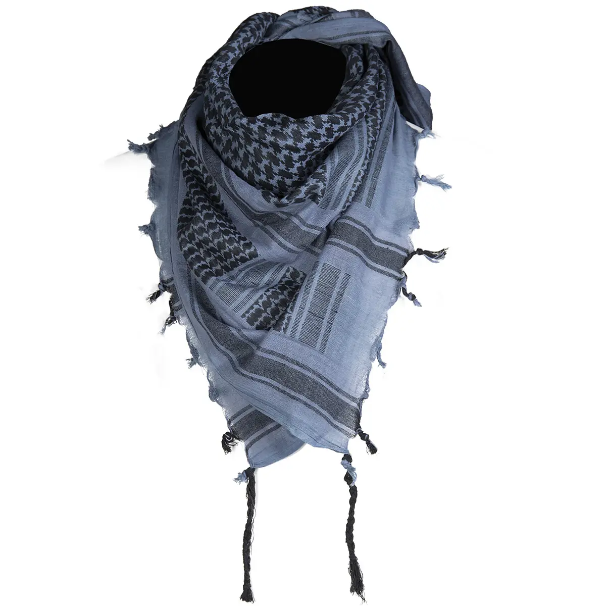 PLO-Tuch SHEMAG blau-schwarz