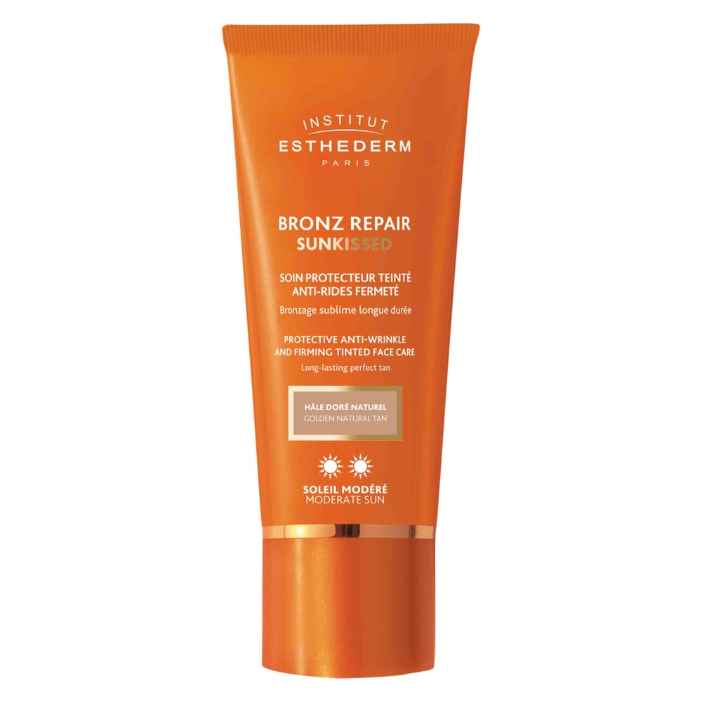 Institut Esthederm BRONZ REPAIR Soin Protecteur Teinté Anti-Rides Fermet é Soleil Modéré