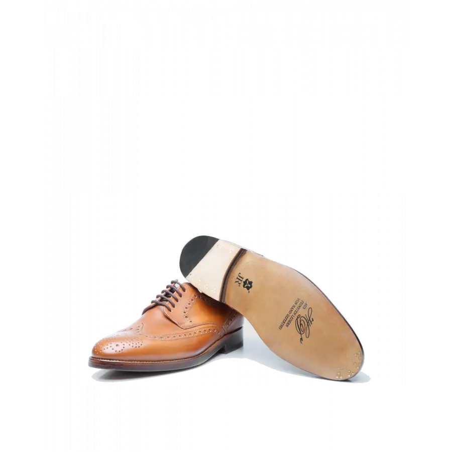 Heinrich Dinkelacker - Businessschuhe Budapester LUZERN FULL-BROGUE AC Kalbsleder - beige