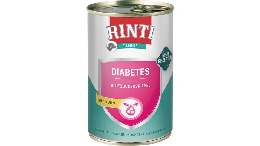 RINTI Hundenassfutter Canine Diabetes Huhn 400 g