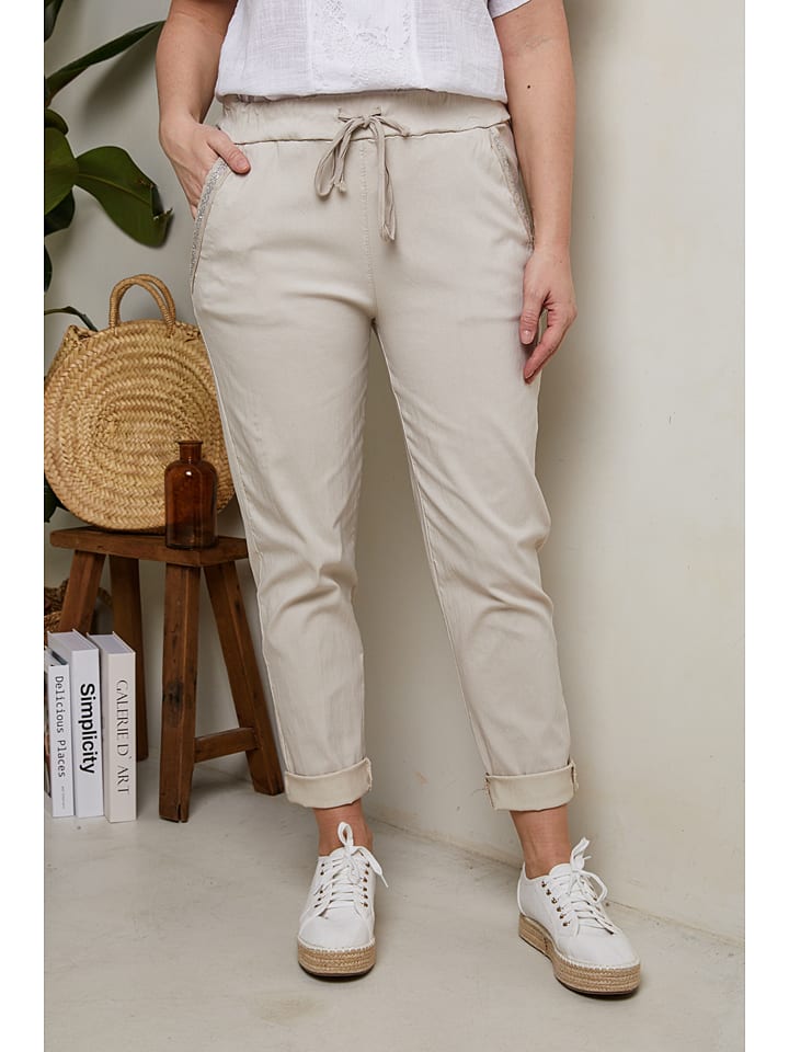 Curvy Lady Hose in Beige günstig kaufen