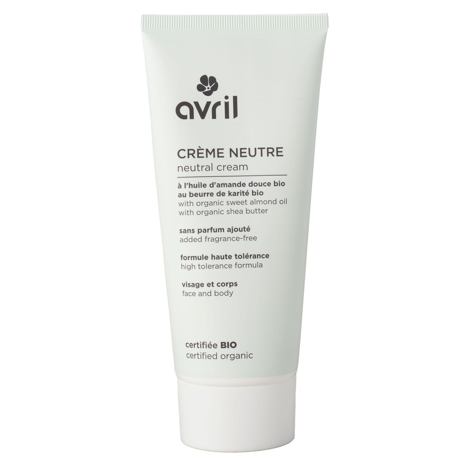 Avril Crème Neutre Crème Certifiée bio