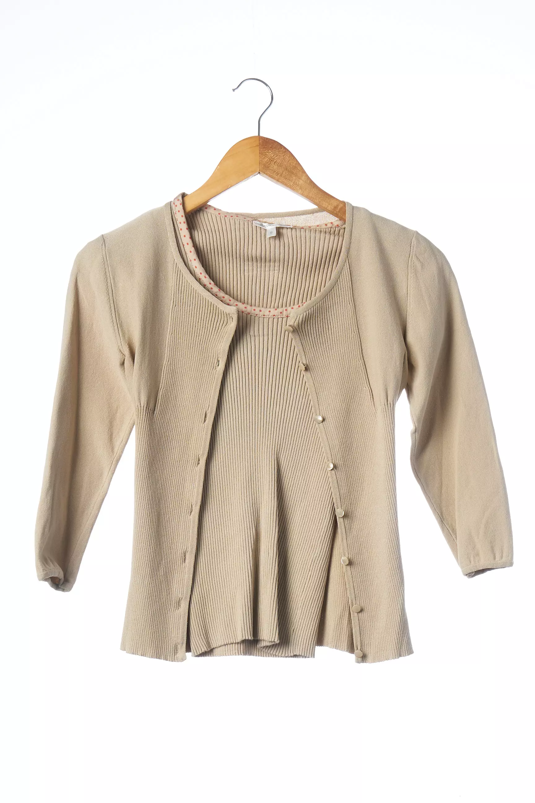 Paule Ka Twinset Femme couleur beige