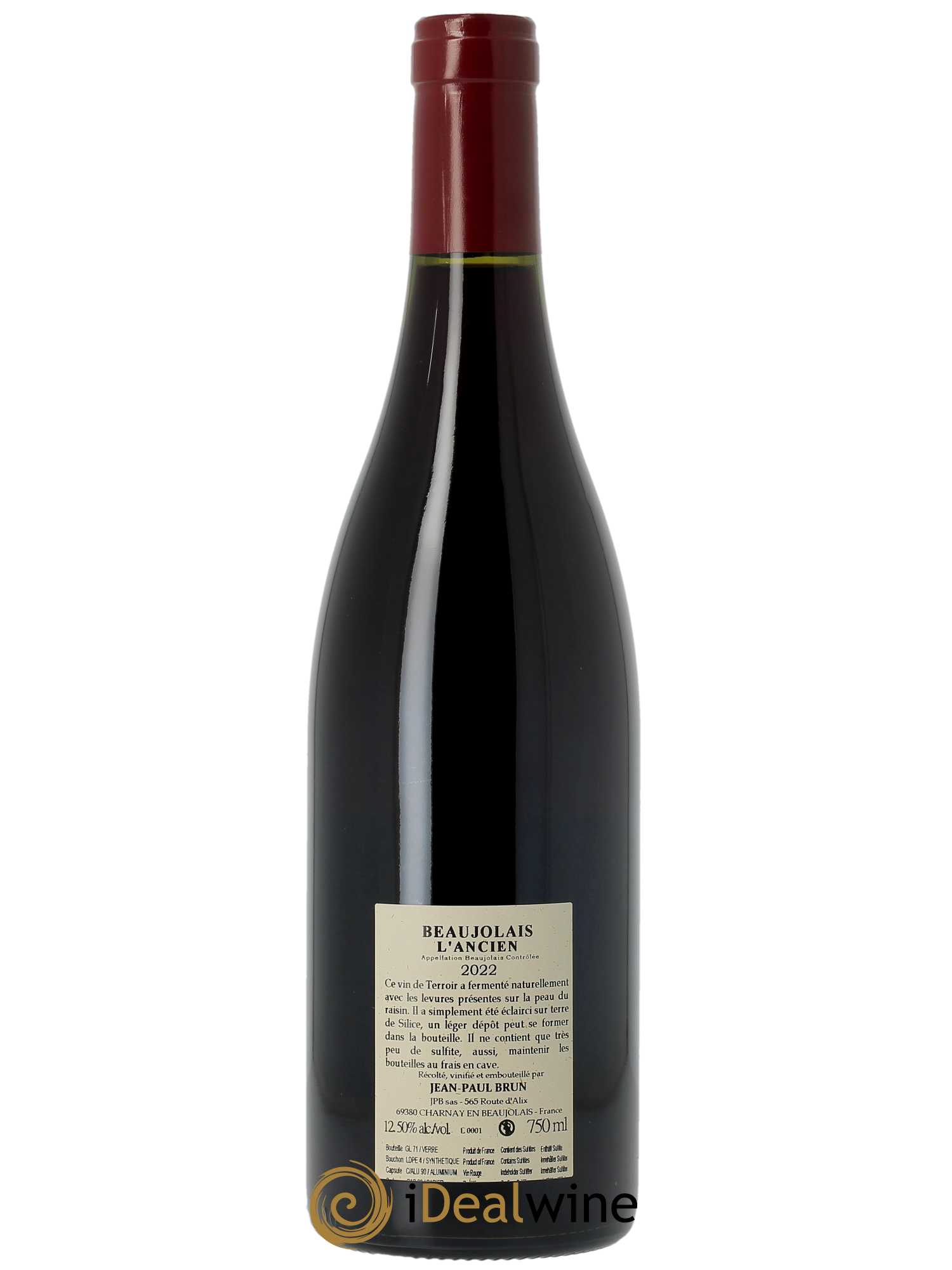 Beaujolais L'Ancien Terres dorées - J-P. Brun (Domaine des)  2022 - Lot de 1 Bouteille