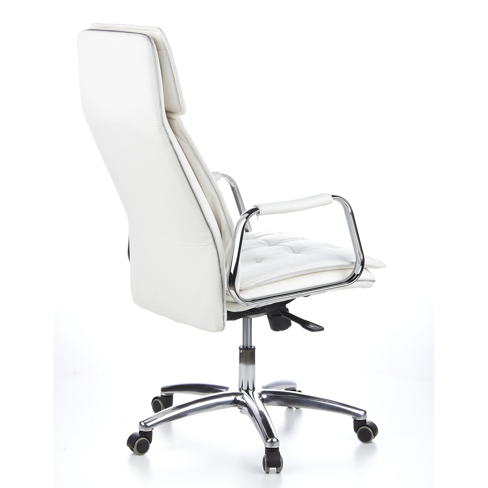 hjh OFFICE Chefsessel Profi Chefsessel VILLA 20 Leder mit Armlehnen, Drehstuhl Bürostuhl ergonomisch