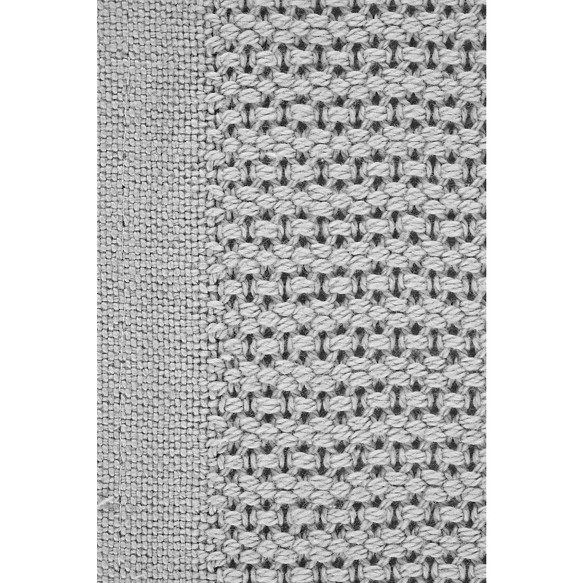 Strickdecke Piqué grau