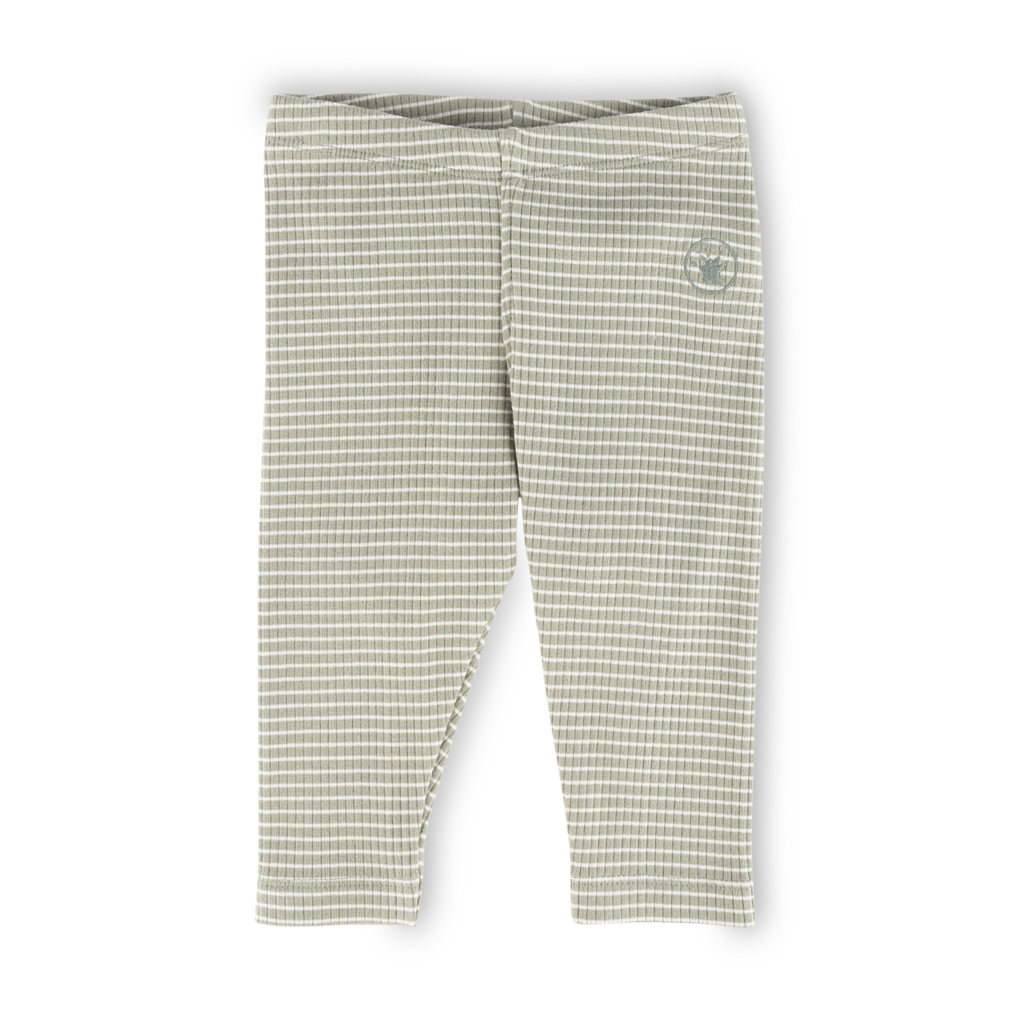 Baby Leggings, weiß geringelt