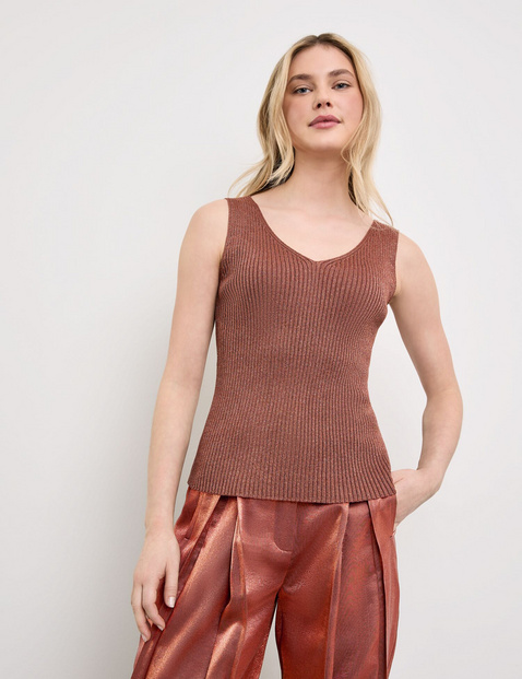 Stricktop mit Glitzer-Effekt