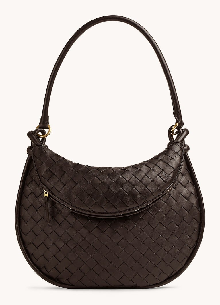 Bottega Veneta Gemelli Średnia torba na ramię ze skóry jagnięcej