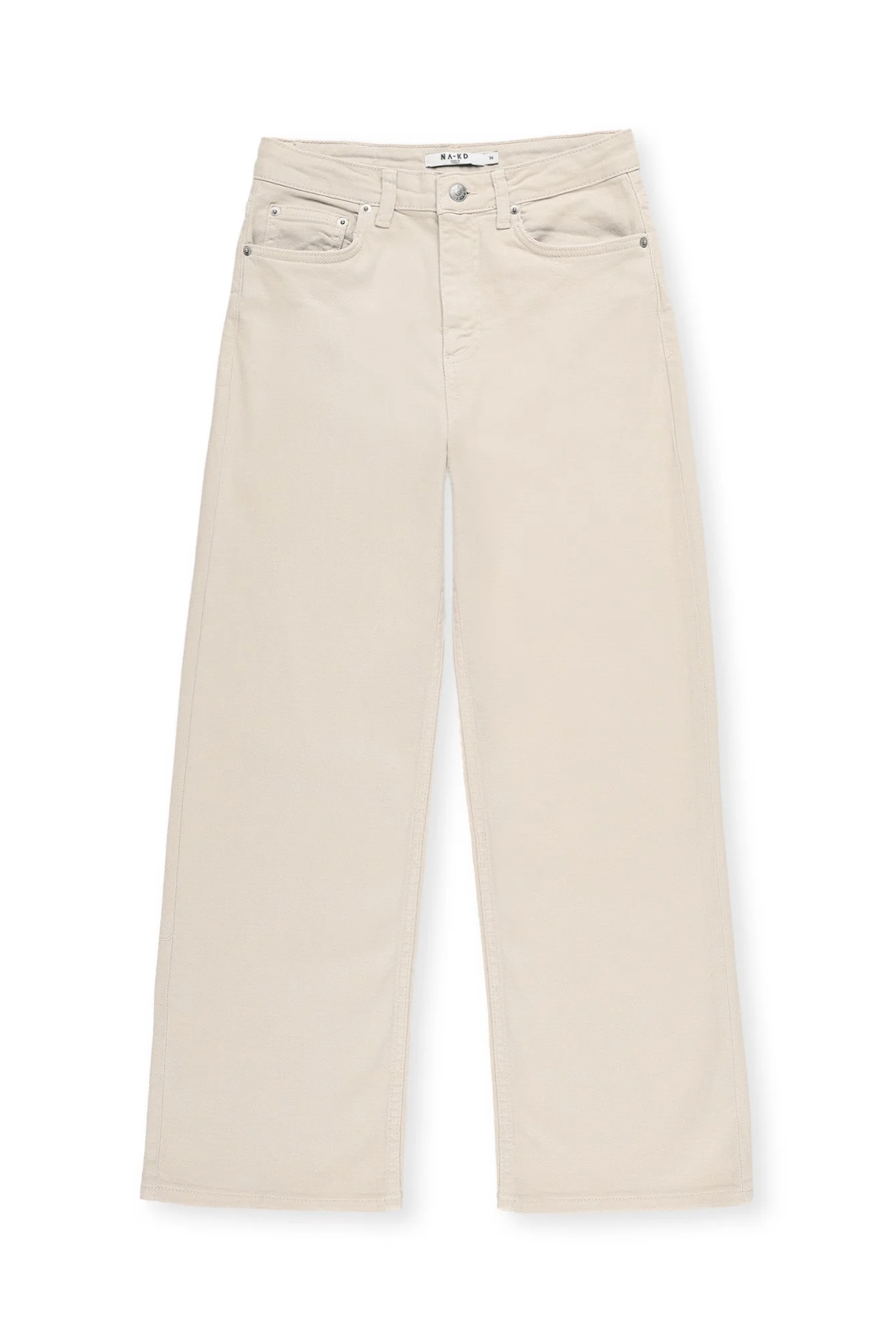 Hochgeschnittene Cropped-Jeans