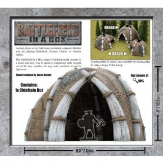 Battlefield in a Box: Chieftains Hut (für 25-38mm Maßstab)