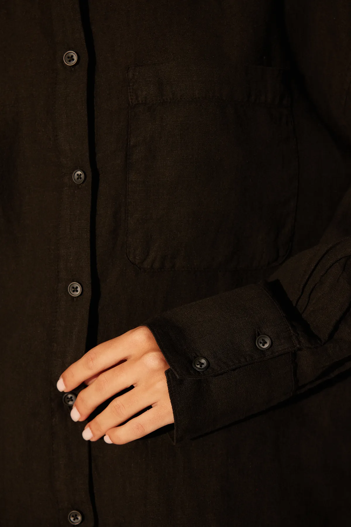 Trendyol Collection  Hemd - Schwarz - Oversized