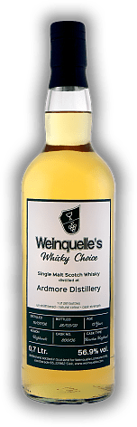 Ardmore Weinquelle's Whisky Choice 13 Years 2008/2022 Bourbon Hogshead Cask No. 800136 56,9% Ardmore Weinquelle's Whisky Choice 13 Years 2008/2022 Bourbon Hogshead Cask No. 800136 56,9% Dieser Ardmore zeigt den hohen Standard, mit dem die Brennerei i