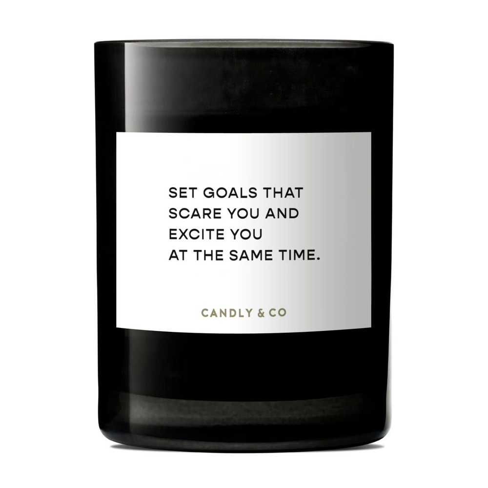 candly&co Bougie No.4 Set goals that scare you and excite you at the same time Bougie