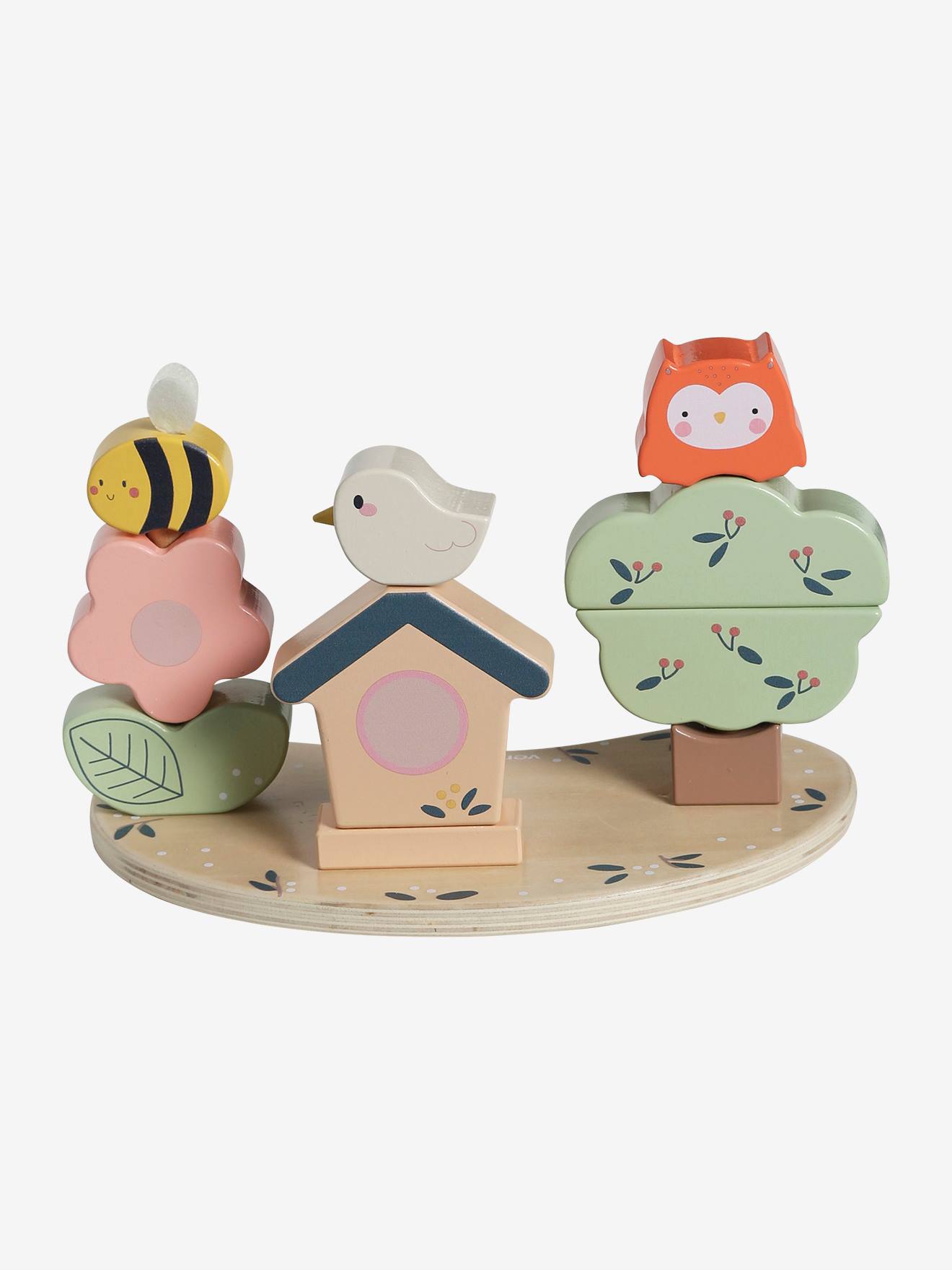 Vertbaudet Kinder Stapelspiel GIVERNY Holz FSC - gelb