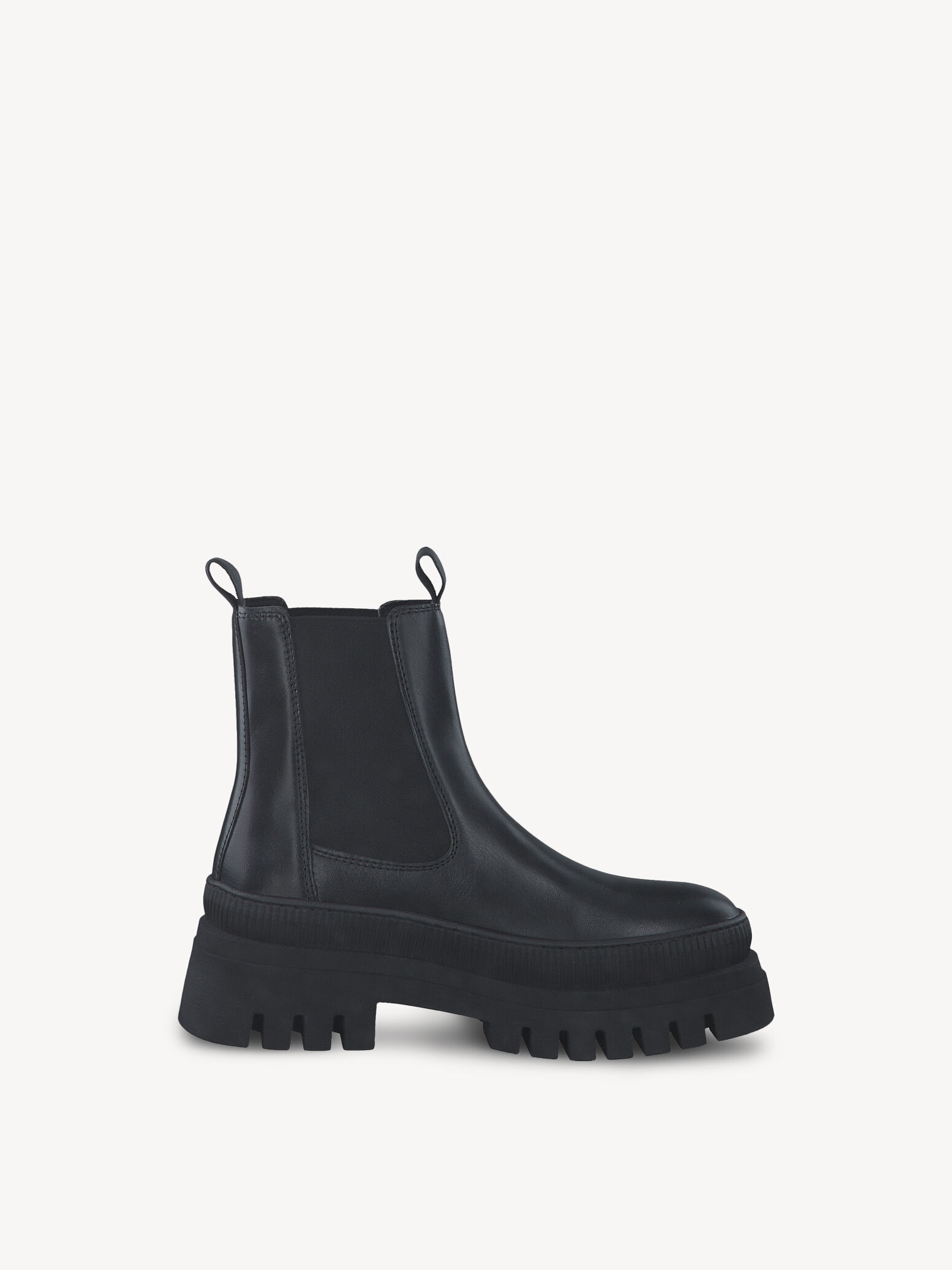 Bottine Chelsea en cuir - noir