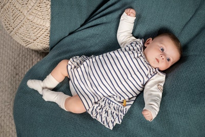Set Kleid + T-Shirt langarm, weiß für Mädchen