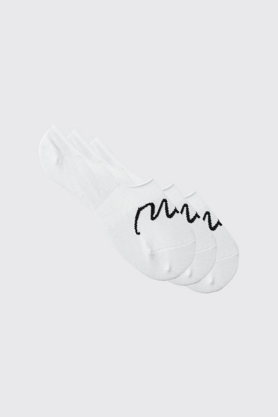 3er-Pack unsichtbare Man Signature Socken