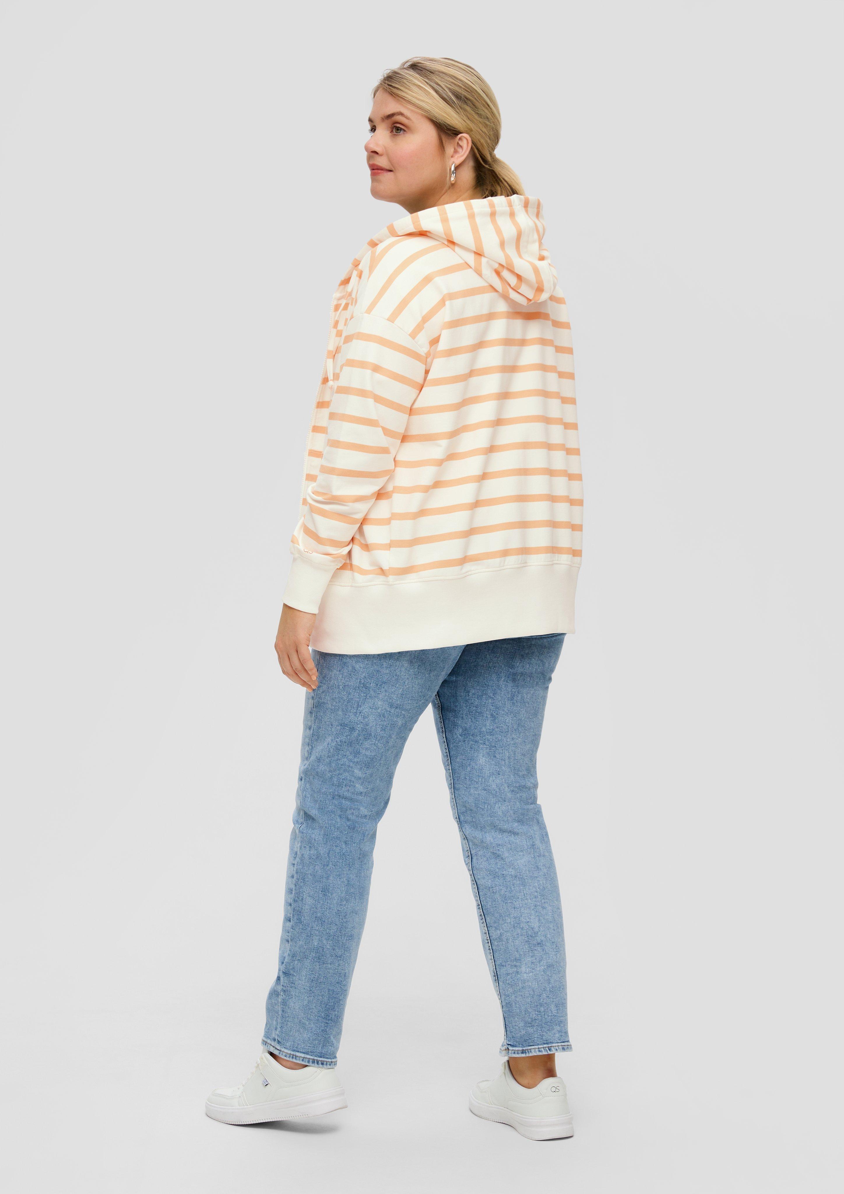 Gestreifter Hoodie im Boxy Fit  2151503-21G0