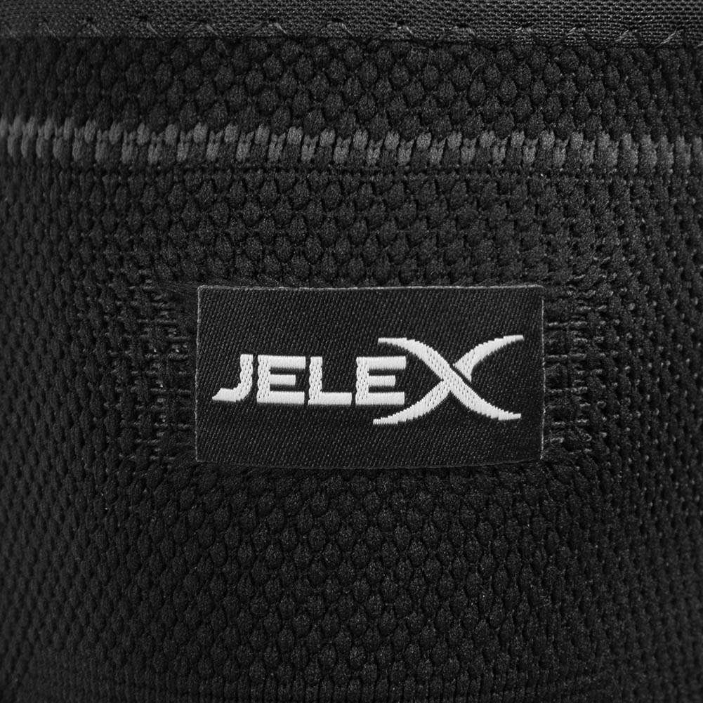 JELEX Knee Kompressions Kniebandage schwarz grau