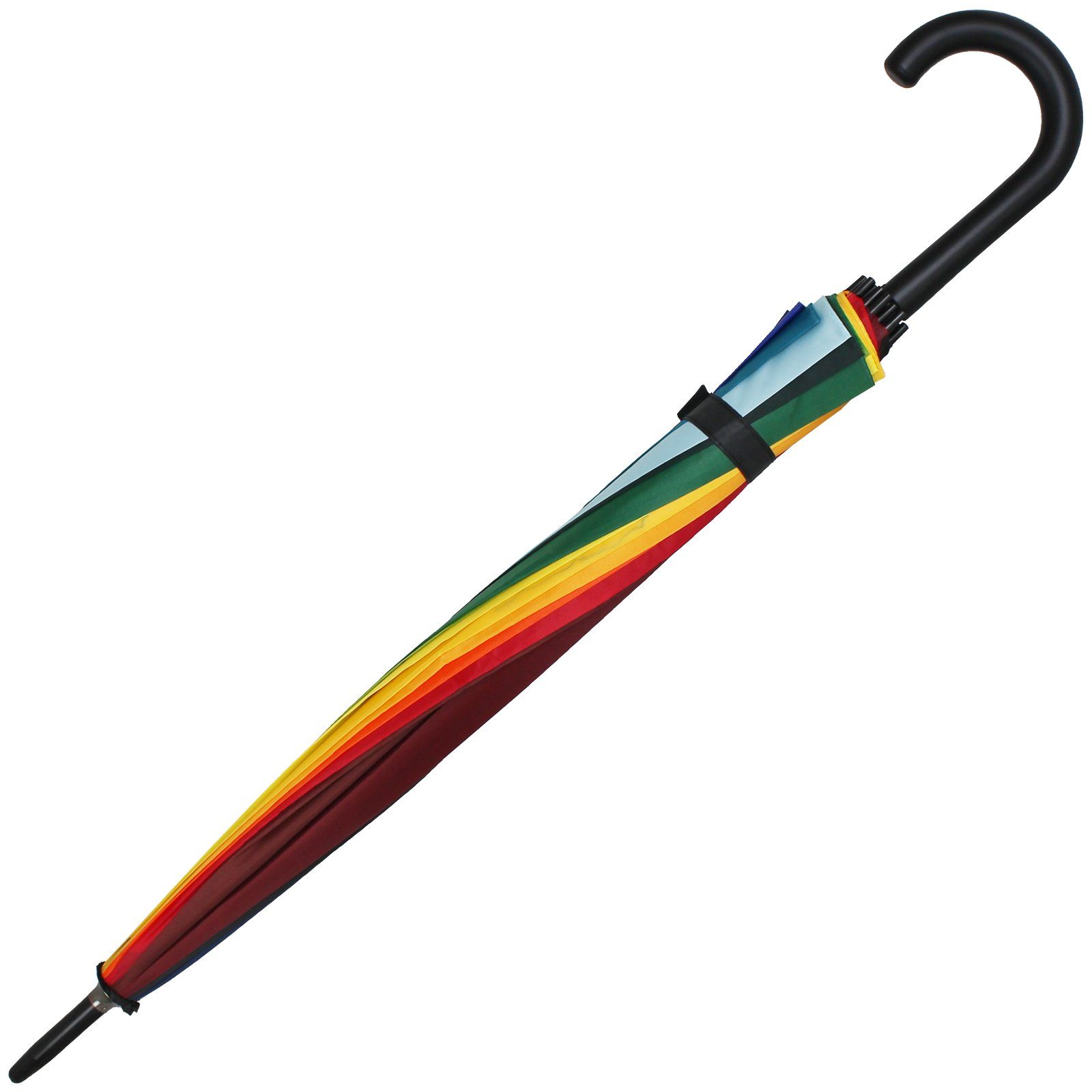 Koopman Stockregenschirm Regenschirm Regenbogen 16 Farben Schirm Stockschirm, Regen Schirm Stock-Schirm Golfschirm