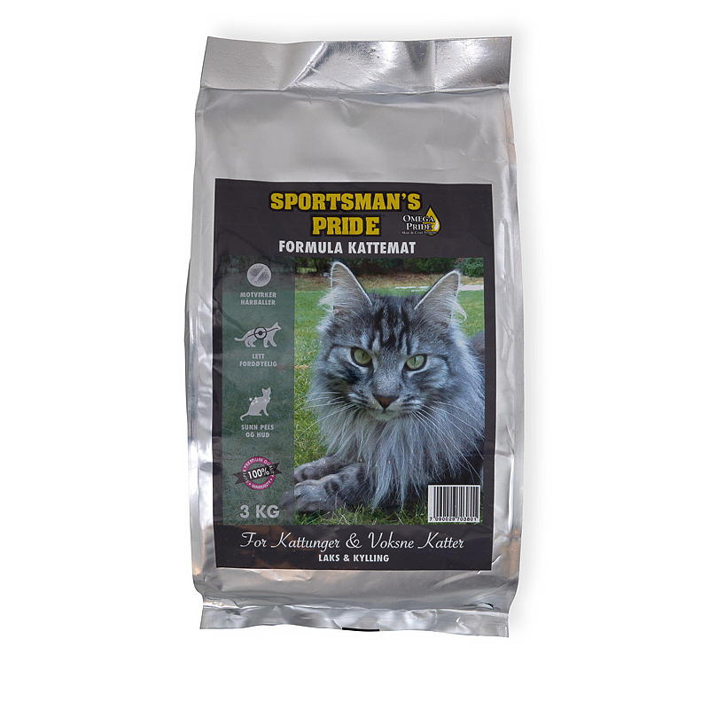 Sportsmans Kattemat 3 kg professional, Sportsmans pride