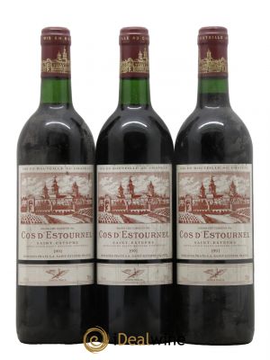 Cos d'Estournel 2ème Grand Cru Classé  1991 - Lot de 3 Bouteilles