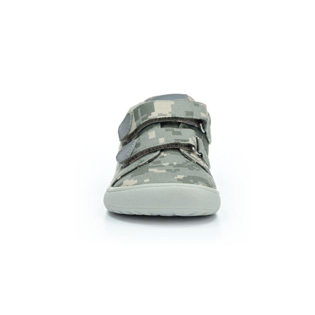 Protetika Roby Grigio Canvas Barfußschuhe Klett