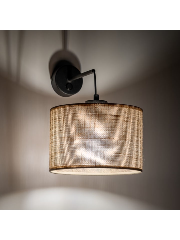 Licht-Erlebnisse Wandlampe in Schwarz Braun günstig kaufen onesize