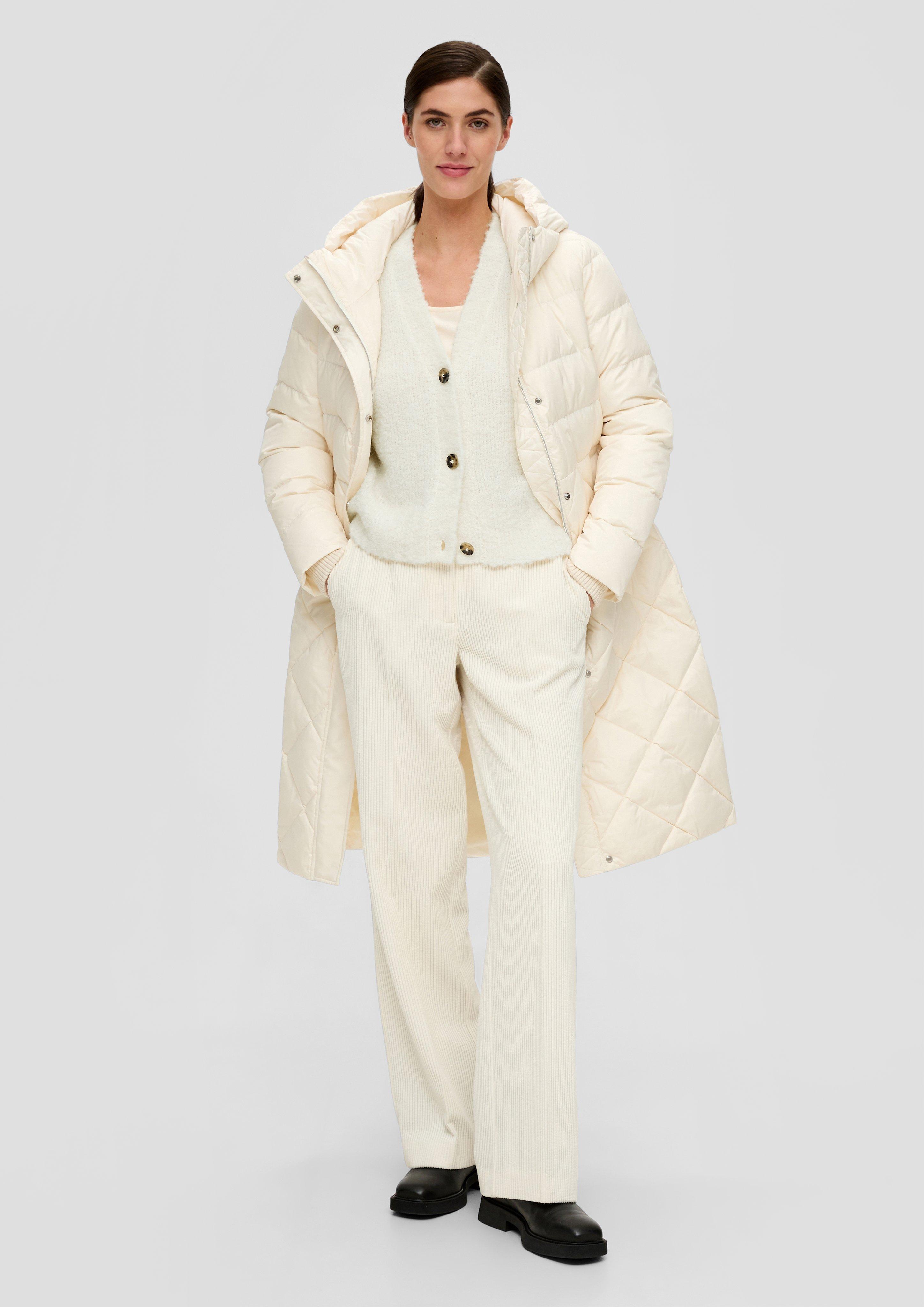 Verkürzte Strickjacke aus Alpakamix  2136001-0700