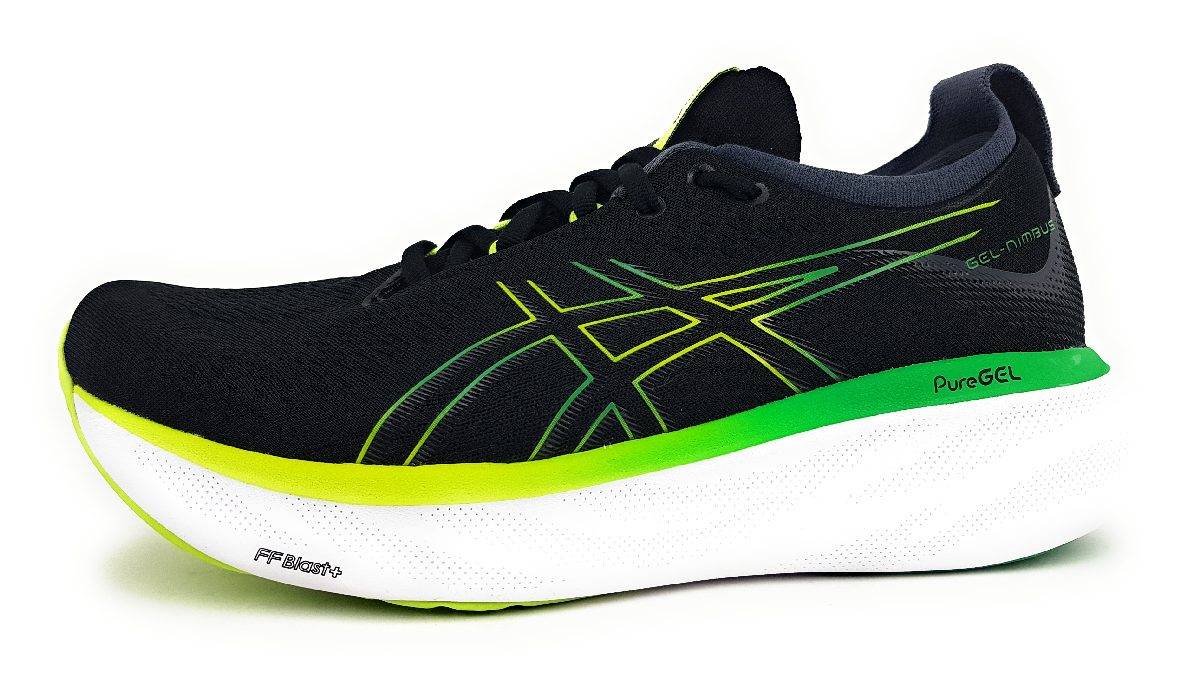 Asics Gel Nimbus 1011B547-003 Schwarz 003 Black/ Lime Zest