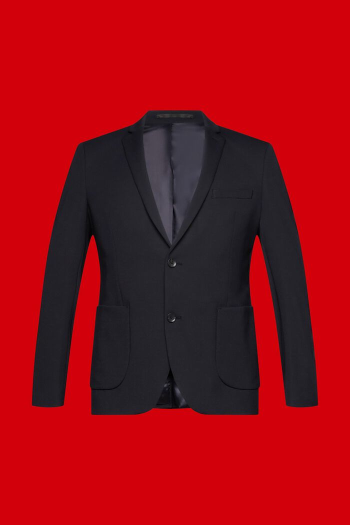 Einreihiger Piqué-Jersey-Blazer