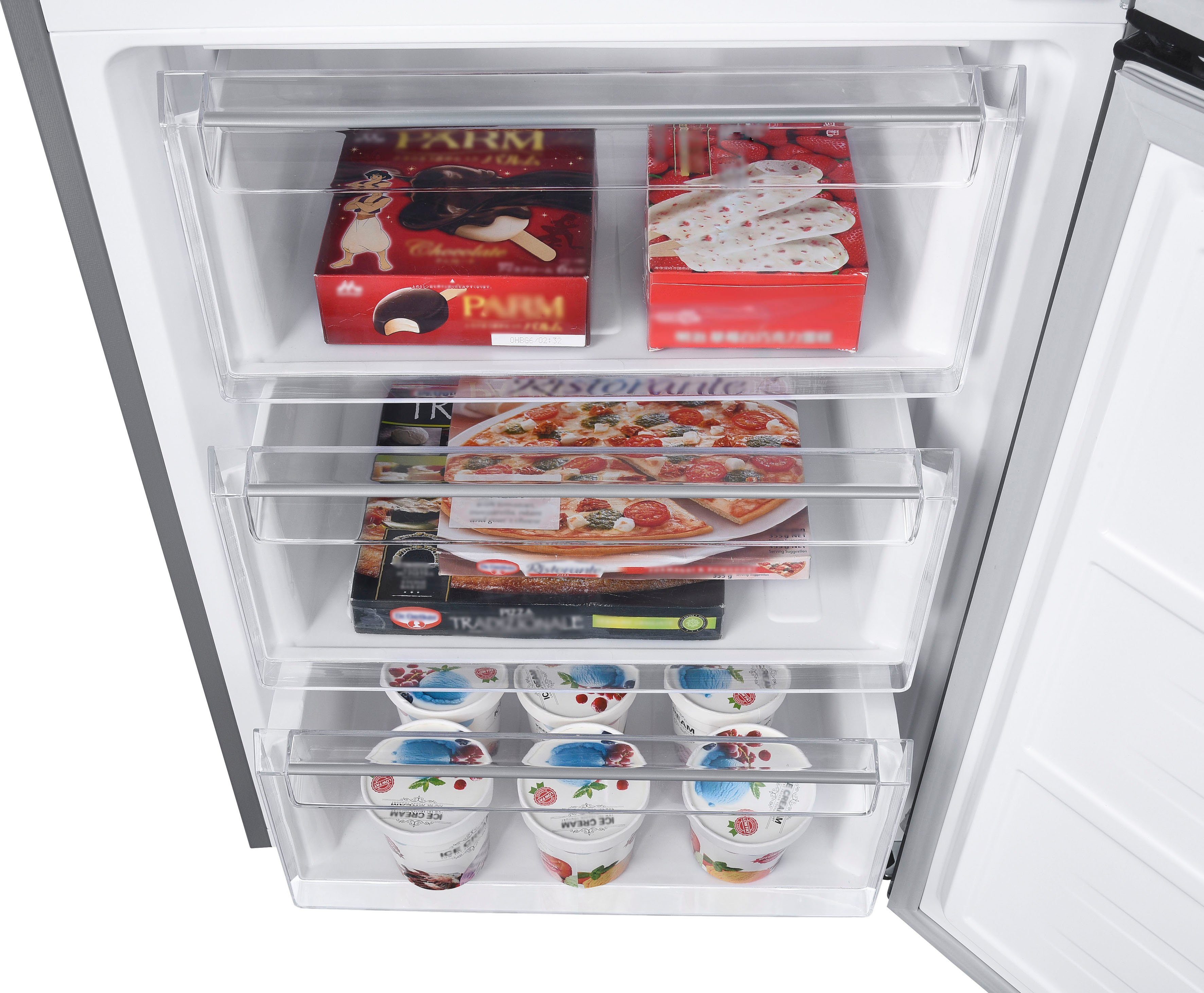 Hanseatic Kühl-/Gefrierkombination HKGK18560CNFDI, 185,0 cm hoch, 60,0 cm breit, NoFrost, Schnellgefrierfunktion, Eco-Modus, Display, Türalarm