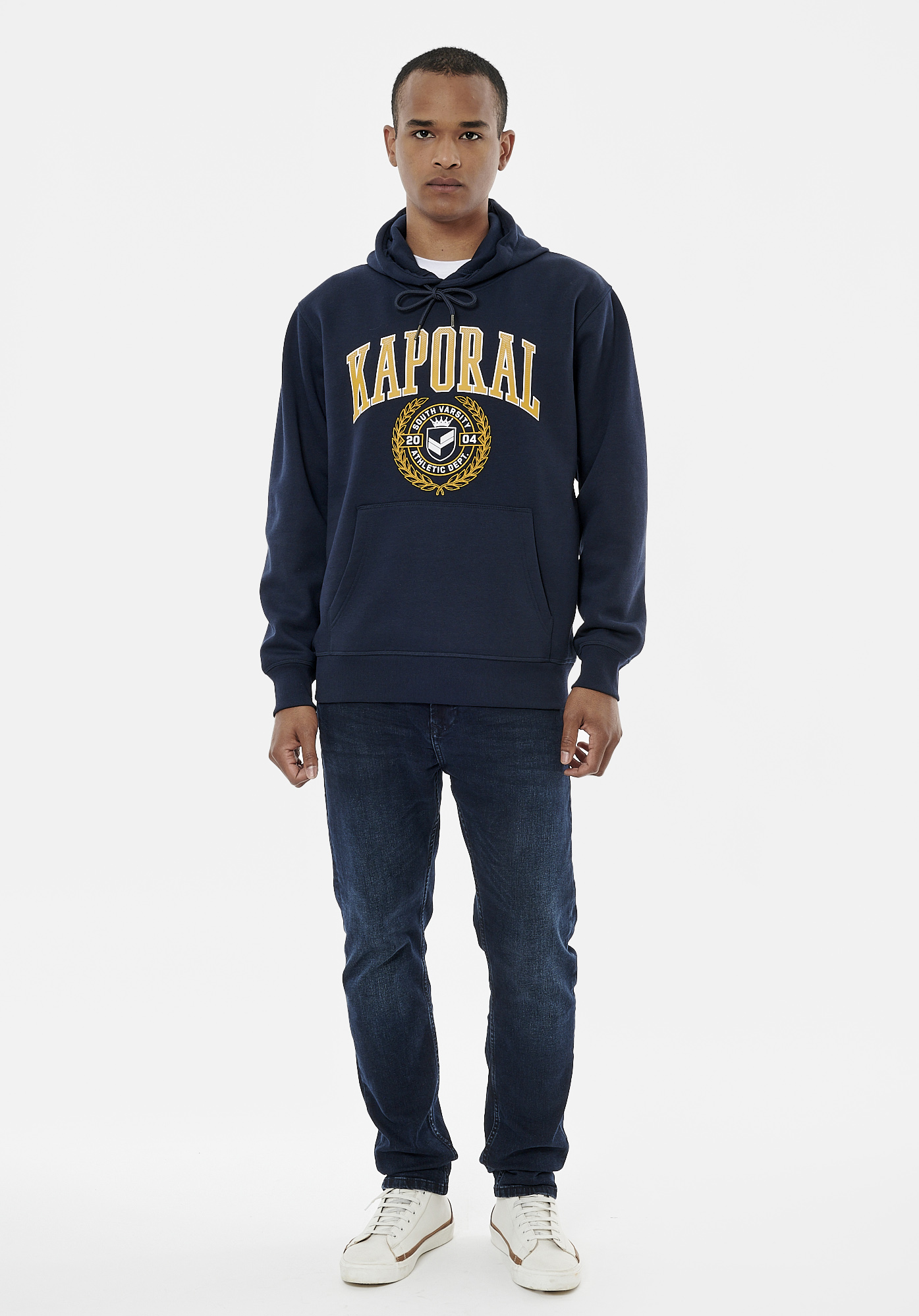 RAMS   Sweat université bleu marine homme