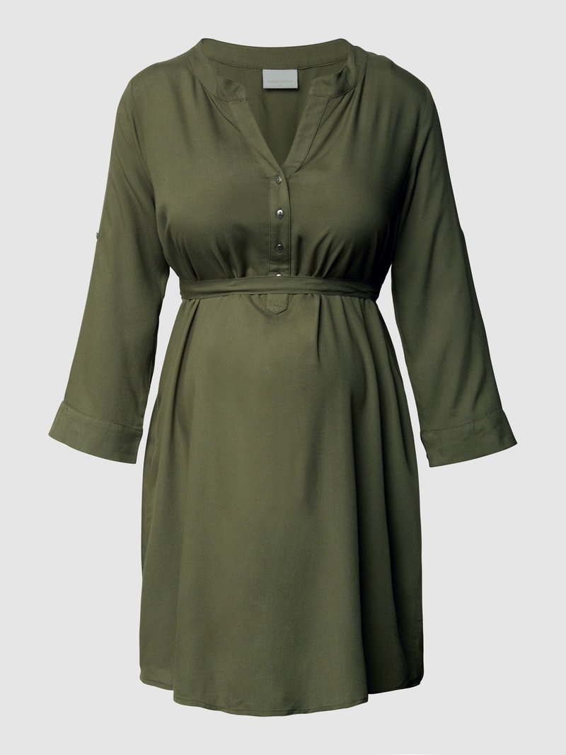 Umstands-Bluse aus Viskose in khaki