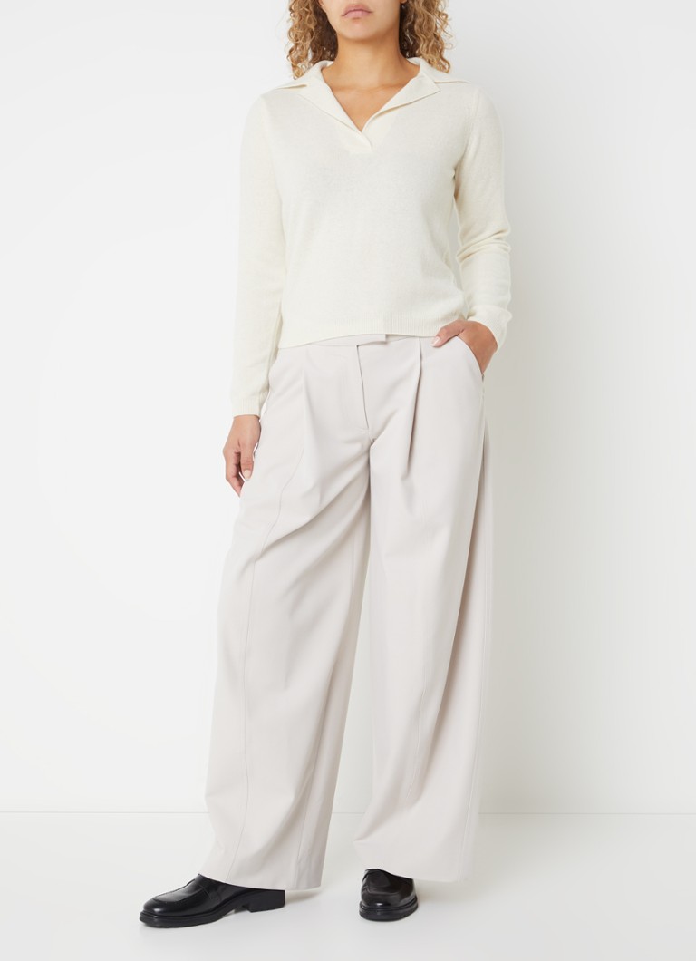 Pantaloni Calvin Klein a vita alta e gamba larga con tasche laterali