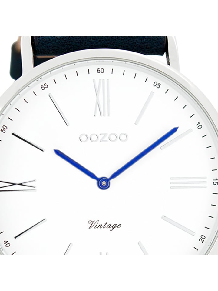 Oozoo Analog-Armbanduhr Oozoo Vintage Series blau groß (ca. 44mm) günstig kaufen onesize