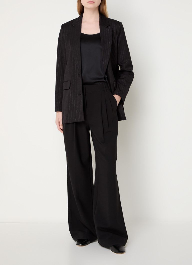 Selected Femme Eli-rita blazer with flap pockets and lurex