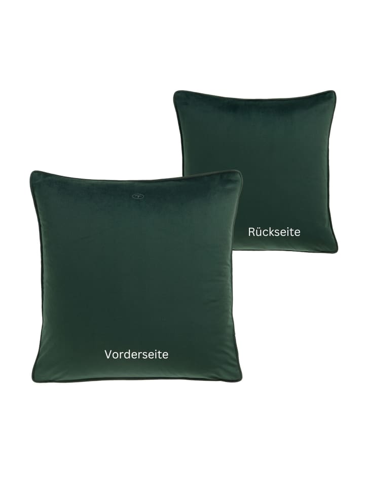 Tom Tailor TT Kissenhülle 2er Set VelvetSignature 45 x 45 cm in Grün günstig kaufen 45 x 45 cm