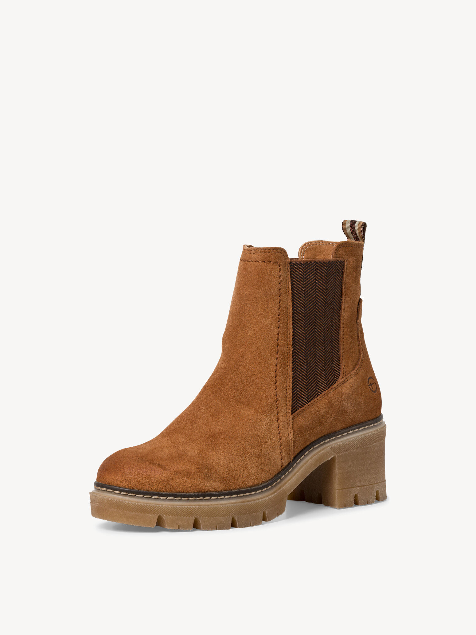 Bottine Chelsea en cuir - marron