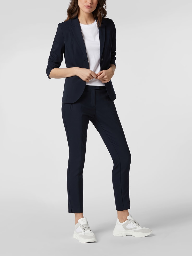 Blazer mit Leistentaschen in marineblau
