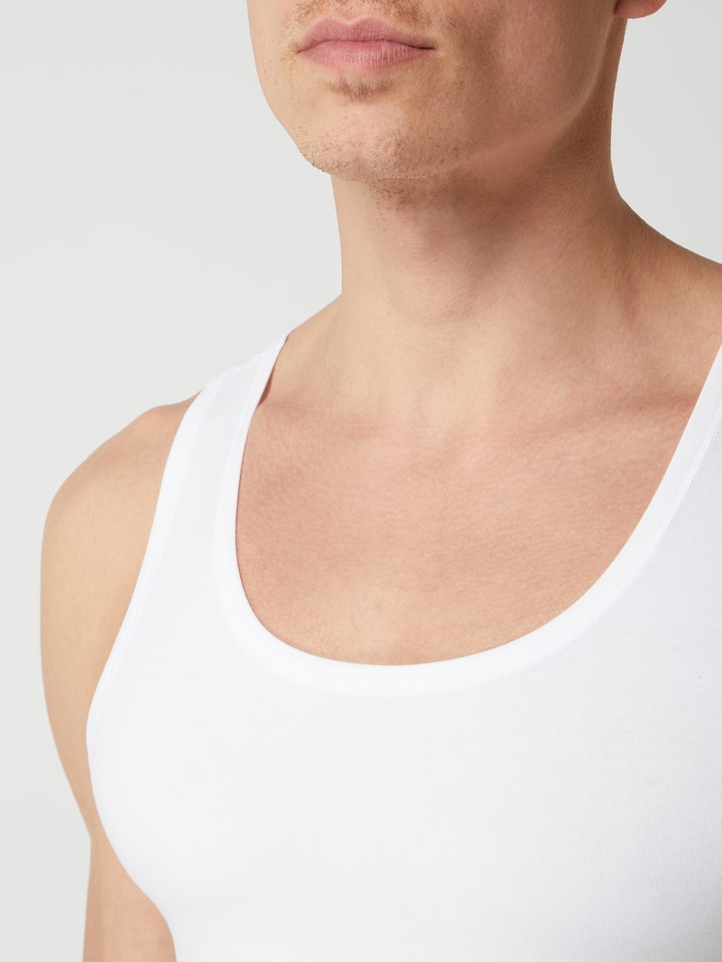 Tanktop mit Stretch-Anteil in weiß