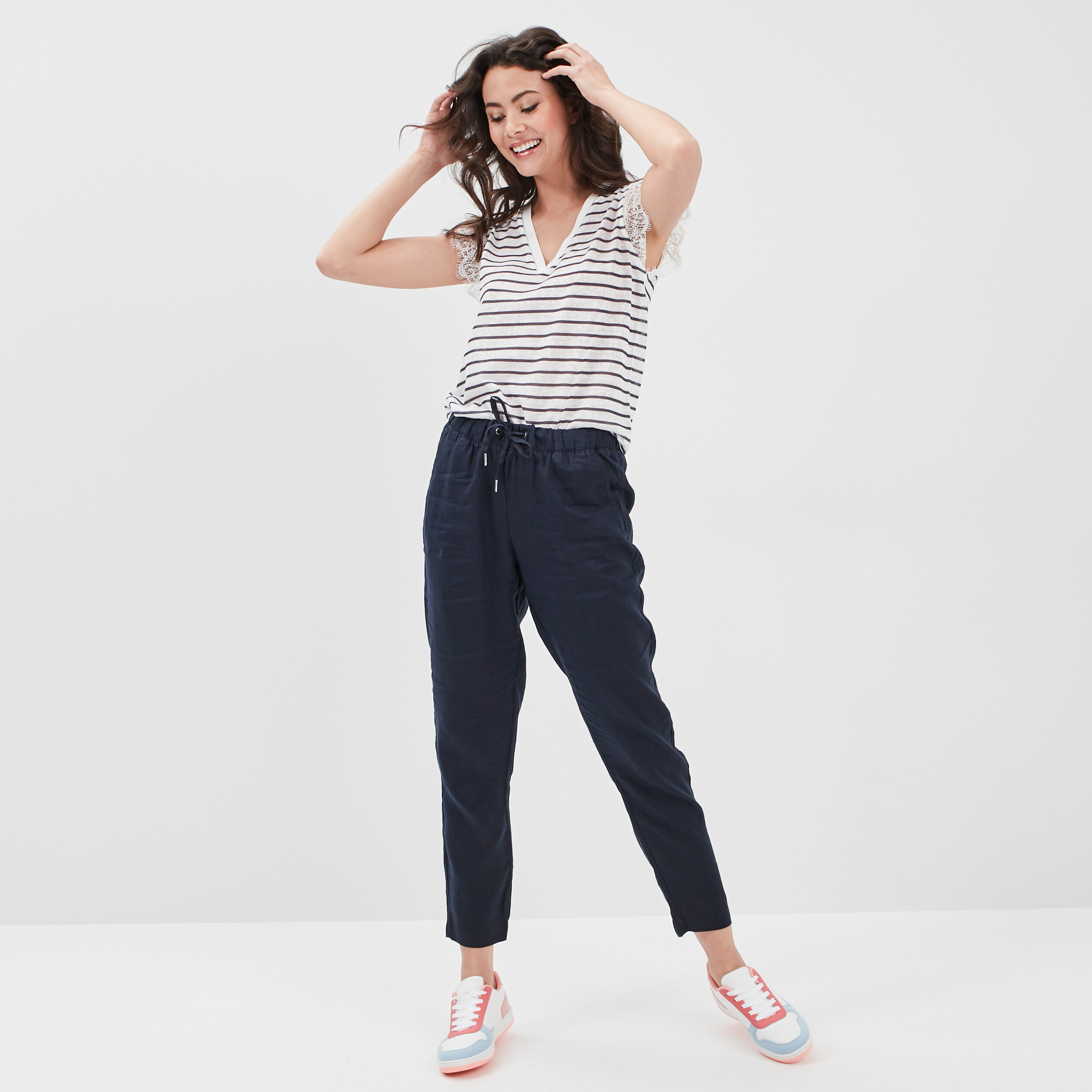 T-shirt manches courtes sable femme | La Halle
