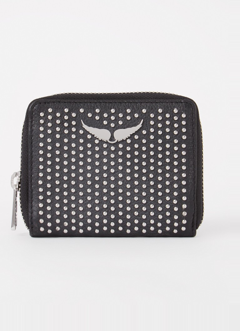Zadig&Voltaire Mini ZV Dotted leather wallet with studs
