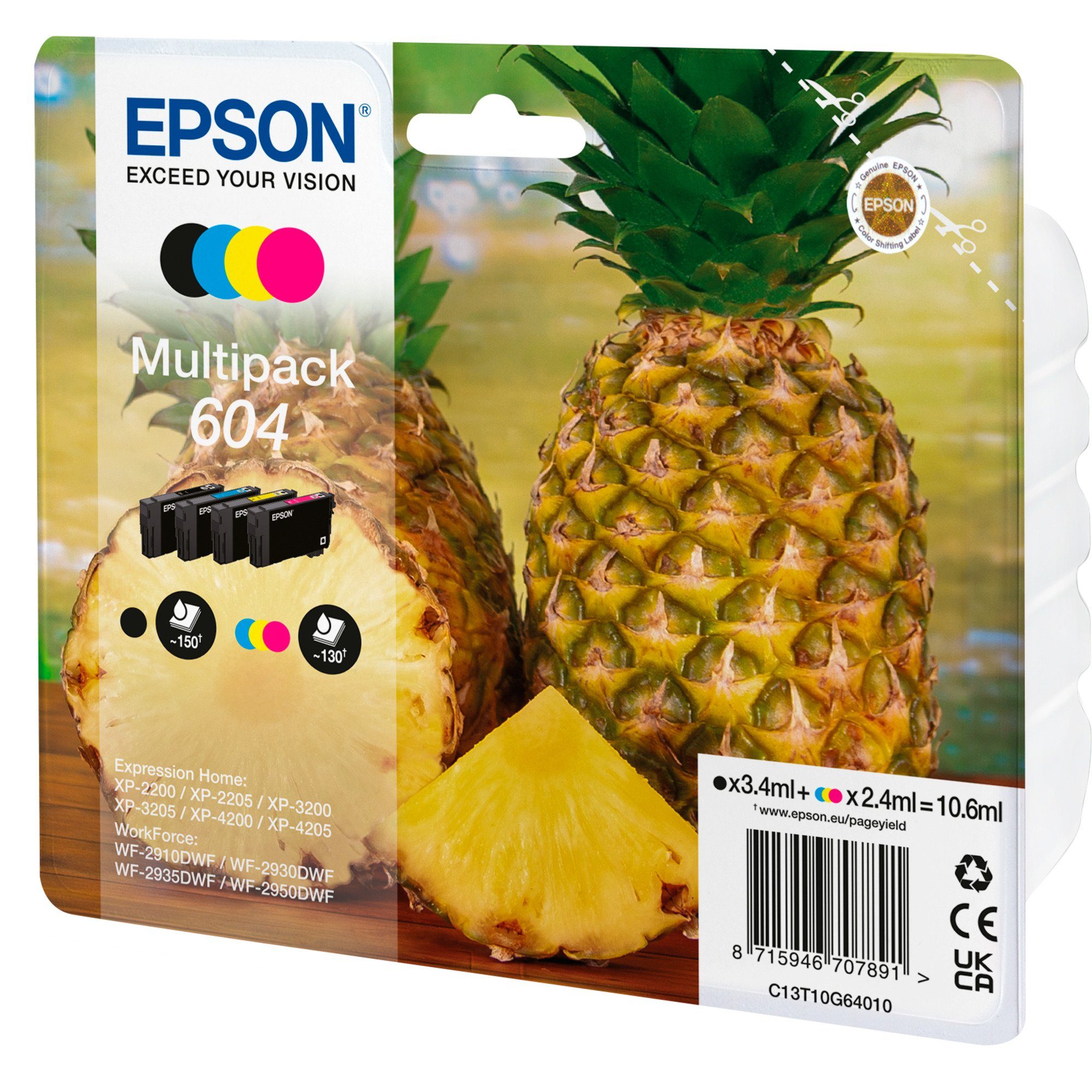 Epson Epson Tinte Multipack 604 (C13T10G64010) Tintenpatrone
