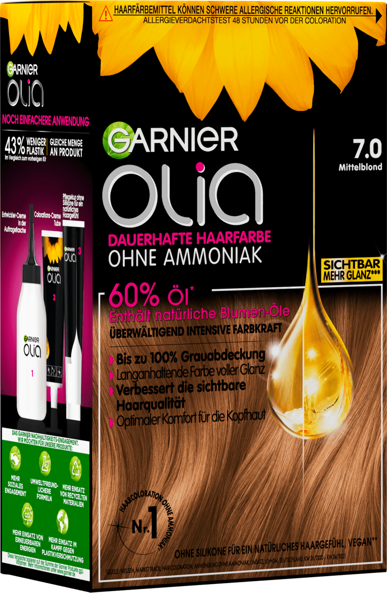 Haarfarbe 7.0 Mittelblond, 1 St
