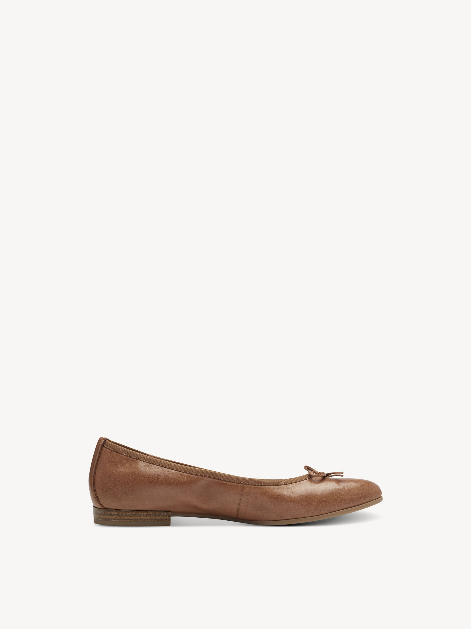 Ballerine en cuir - marron